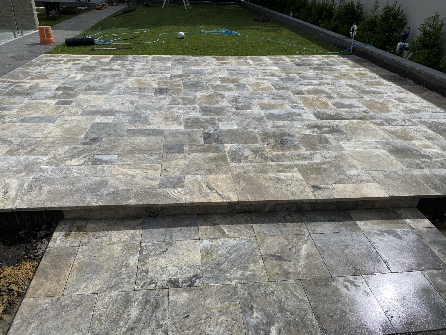 Stone patio & steps