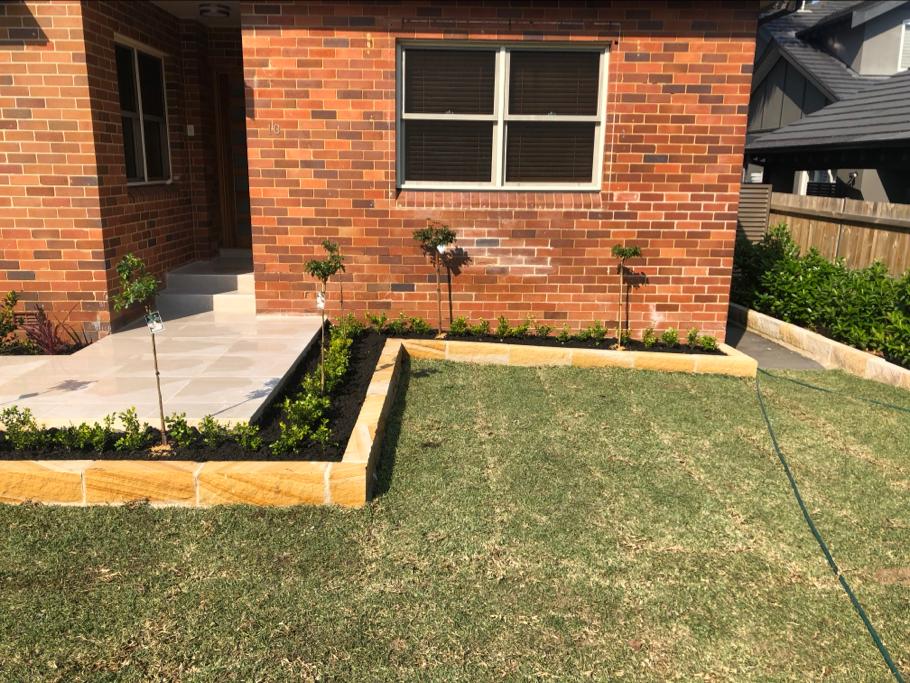 Complete landscaping project