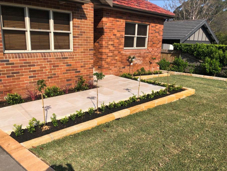 Outdoor landscaping work